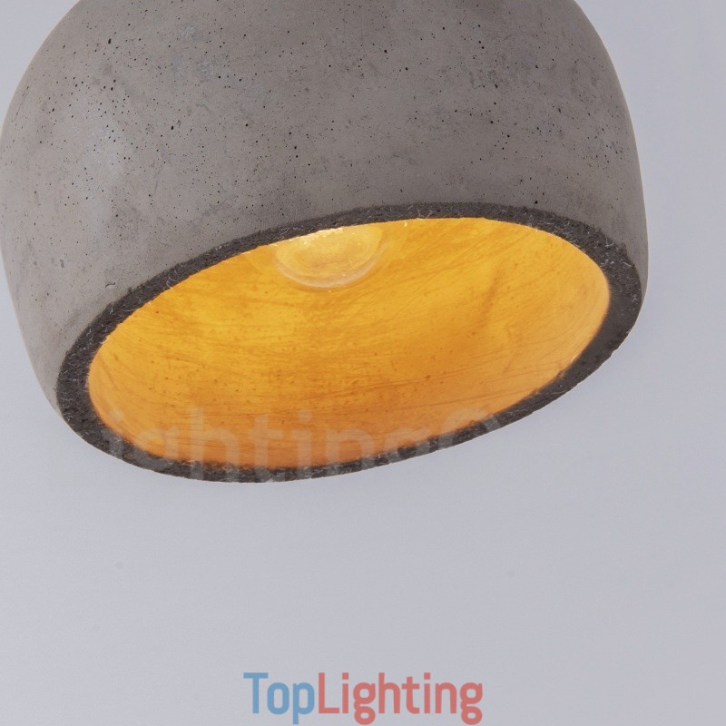 Retro Vintage Wood Concrte Single Light Pendant Light