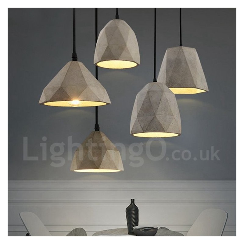 Vintage Concrte 1 Light Pendant Light
