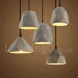 Vintage Concrte 1 Light Pendant Light