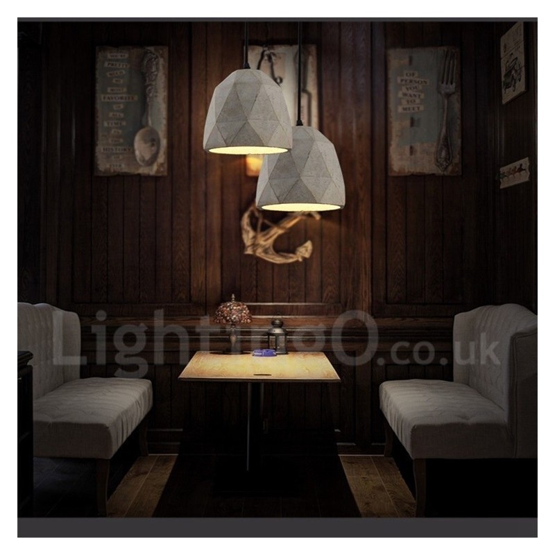 Vintage Concrte 1 Light Pendant Light