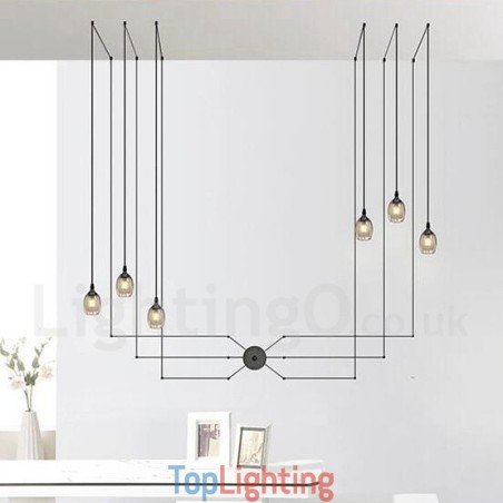 For 6 Light Pendant Light with Glass Shade For 6 Light Pendant Light with Glass Shade