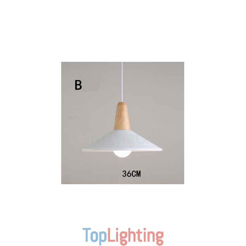 Modern Contemporary Wood Metal Multi Colors Pendant Light