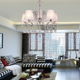 Modern Contemporary Crystal Electroplated Chandelier