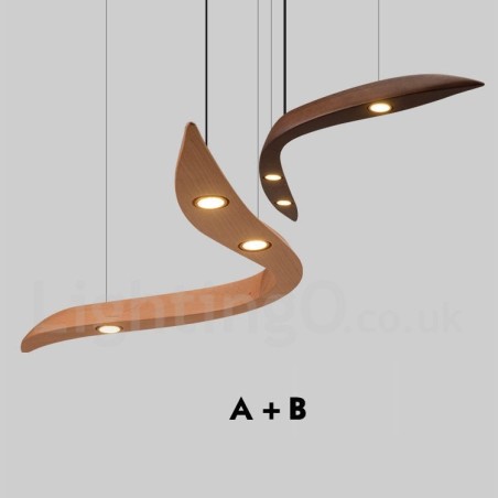 Modern Contemporary Wood 3 Light Pendant Light Modern Contemporary Wood 3 Light Pendant Light