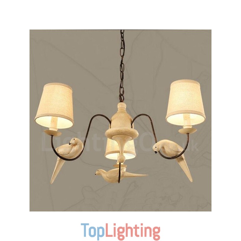 3 Light Rustic Lodge Vintage Pendant Light