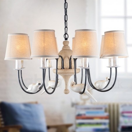 8 Light Rustic Lodge Vintage Pendant Light 8 Light Rustic Lodge Vintage Pendant Light