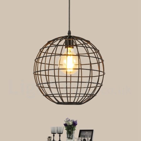 Country Vintage Globe Pendant Light Country Vintage Globe Pendant Light