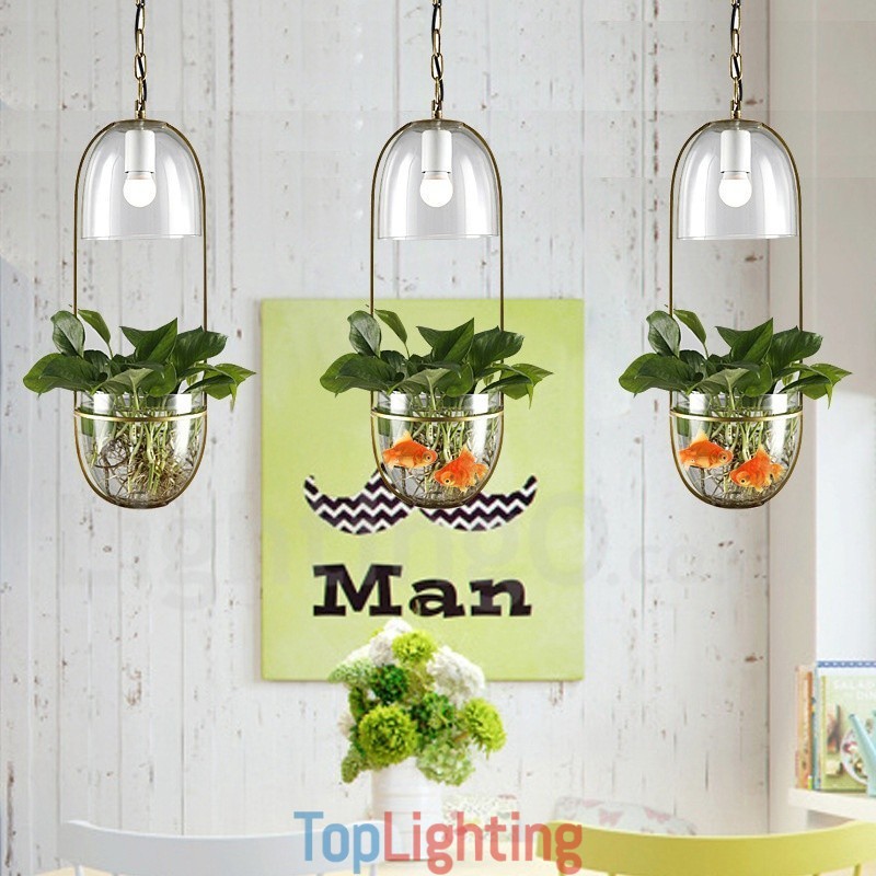 Rustic Lodge Metal Glass Pendant Light