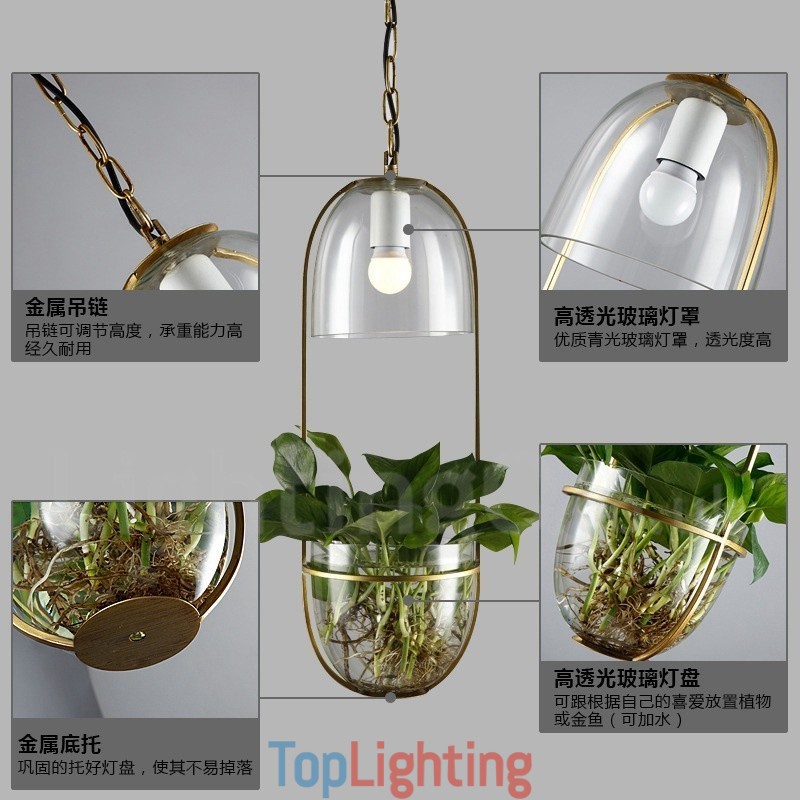 Rustic Lodge Metal Glass Pendant Light
