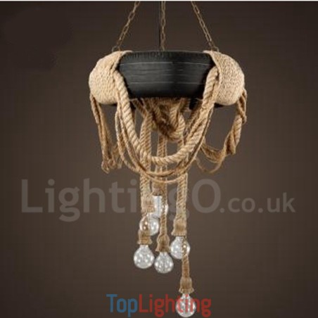Country Vintage 6 Light Pendant Light Country Vintage 6 Light Pendant Light