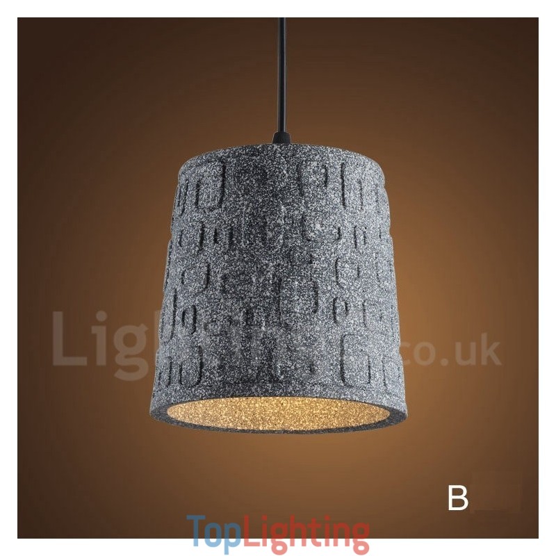 Retro Vintage Concrte 1 Light Pendant Light