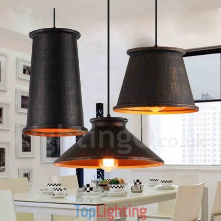Retro Vintage 1 Light Metal Pendant Light Retro Vintage 1 Light Metal Pendant Light