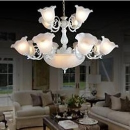 Chandelier Traditional Classic Vintage Retro Metal