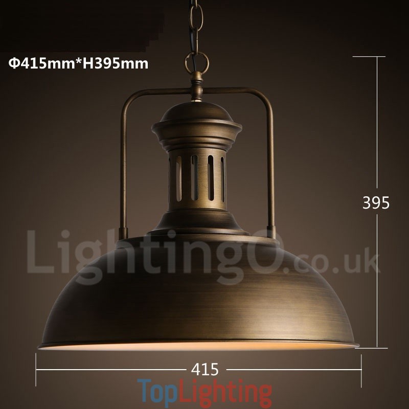 Retro Vintage Metal 1 Light Pendant Light