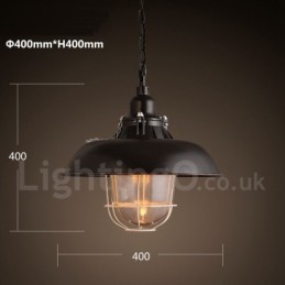 Retro Vintage Metal 1 Light Pendant Light