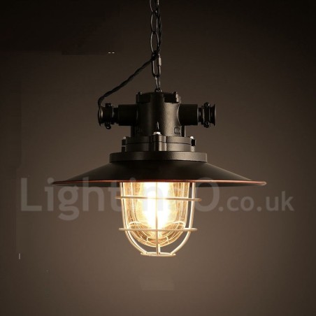Retro Vintage Metal 1 Light Pendant Light Retro Vintage Metal 1 Light Pendant Light