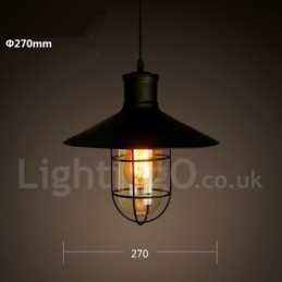 Retro Vintage Metal 1 Light Pendant Light
