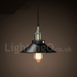 Retro Vintage Metal 1 Light Pendant Light