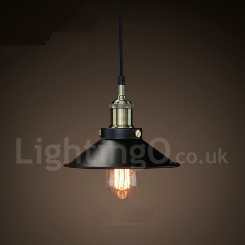 Retro Vintage Metal 1 Light Pendant Light