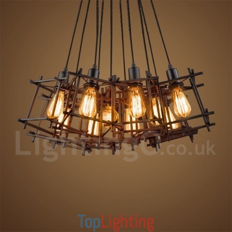 Retro Vintage Metal Pendant Light (Multiple Shades with one pendant fixed) (Please select the Quantity of the shade below) Retro Vintage Metal Pendant Light (Multiple Shades with one pendant fixed) (Please select the Quantity of the shade below)
