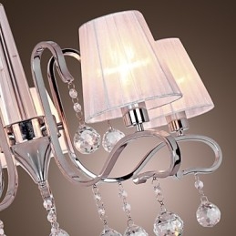 Modern Contemporary Crystal Electroplated Chandelier