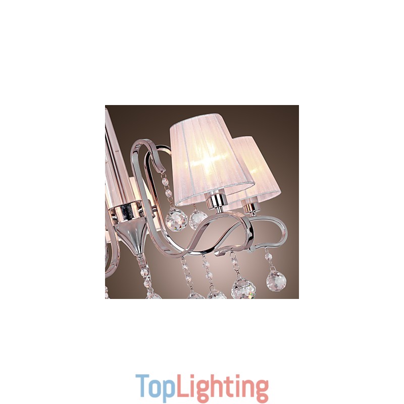 Modern Contemporary Crystal Electroplated Chandelier