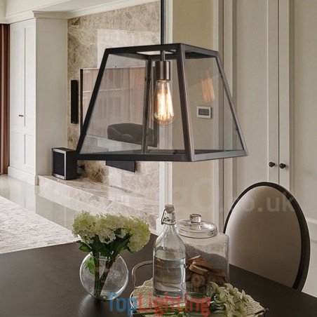 Vintage Metal Pendant Light with Glass Shade Vintage Metal Pendant Light with Glass Shade