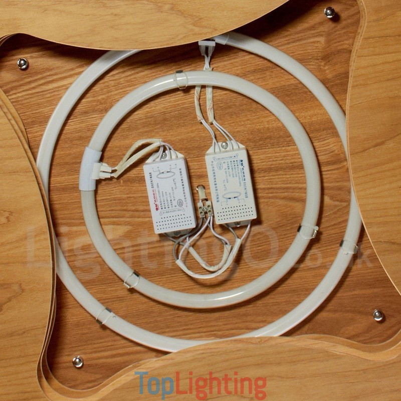 Wood Flush Mount Light