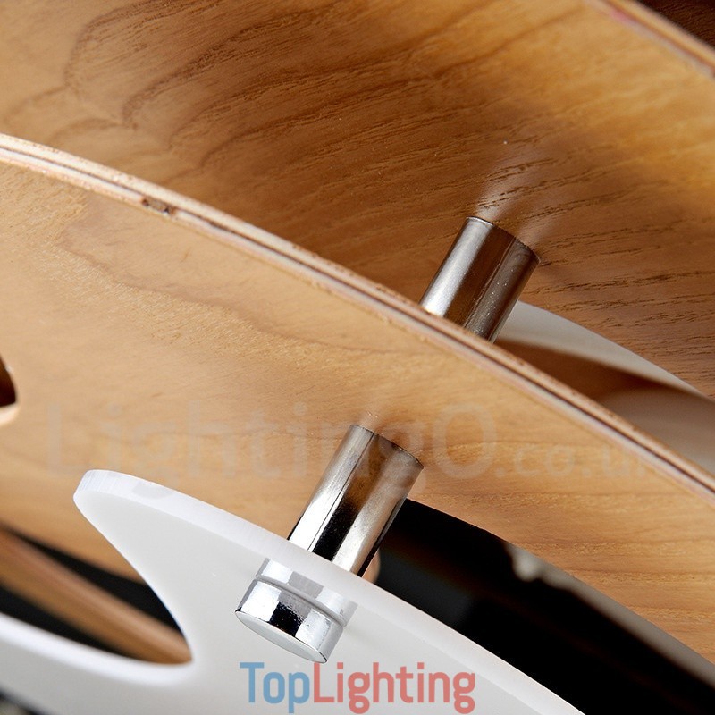 Wood Flush Mount Light