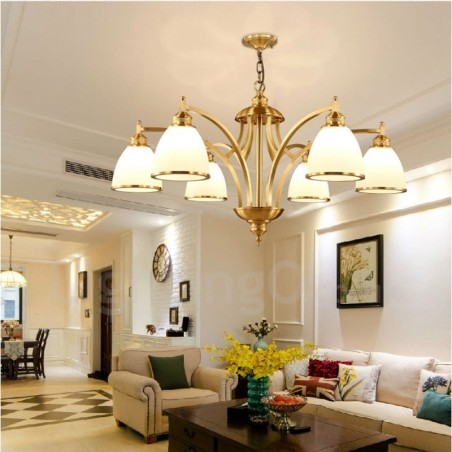 6 Light Rustic Lodge Integrated Metal Copper Chandelier 6 Light Rustic Lodge Integrated Metal Copper Chandelier