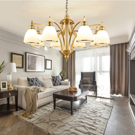 8 Light Rustic Lodge Integrated Metal Copper Chandelier 8 Light Rustic Lodge Integrated Metal Copper Chandelier