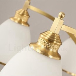 8 Light Rustic Lodge Integrated Metal Copper Chandelier