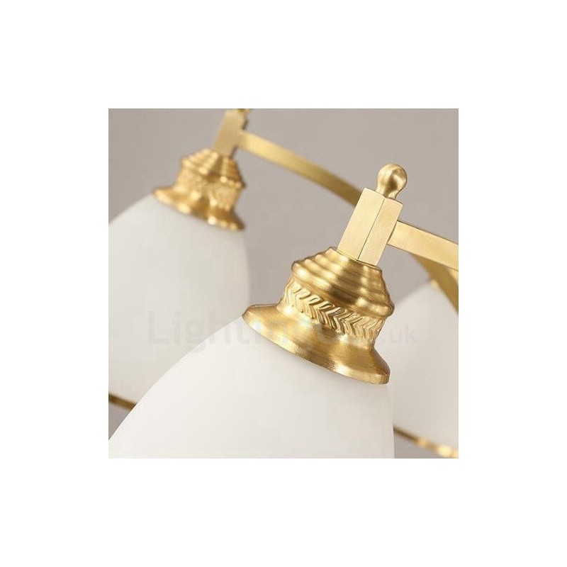 8 Light Rustic Lodge Integrated Metal Copper Chandelier