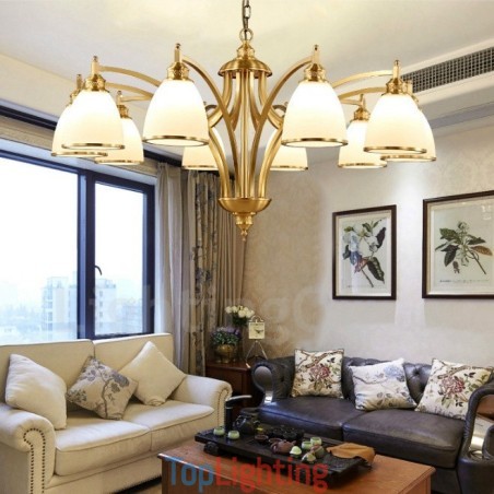 10 Light Rustic Lodge Integrated Metal Copper Chandelier 10 Light Rustic Lodge Integrated Metal Copper Chandelier