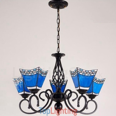 5 Light Mediterranean Style Integrated Metal Chandelier 5 Light Mediterranean Style Integrated Metal Chandelier