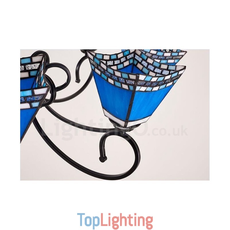 5 Light Mediterranean Style Integrated Metal Chandelier