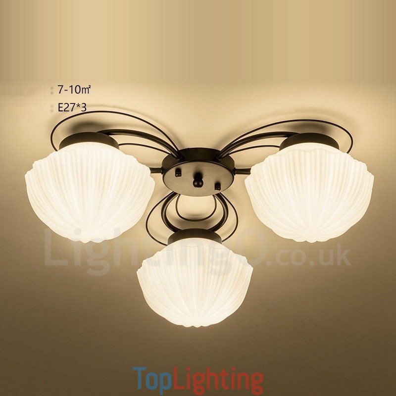 3 Light Rustic Lodge Integrated Chandelier