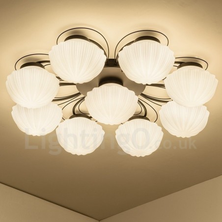 9 Light Rustic Lodge Integrated Chandelier 9 Light Rustic Lodge Integrated Chandelier