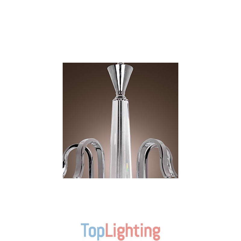 Modern Contemporary Crystal Electroplated Chandelier