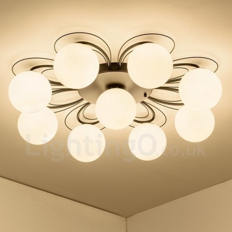 9 Light Rustic Lodge Integrated Chandelier 9 Light Rustic Lodge Integrated Chandelier