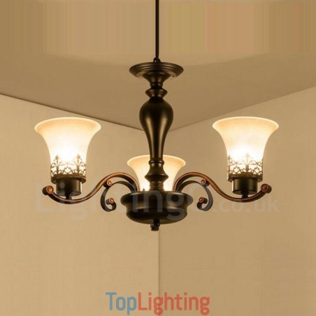 3 Light Rustic Lodge Integrated Metal Chandelier 3 Light Rustic Lodge Integrated Metal Chandelier