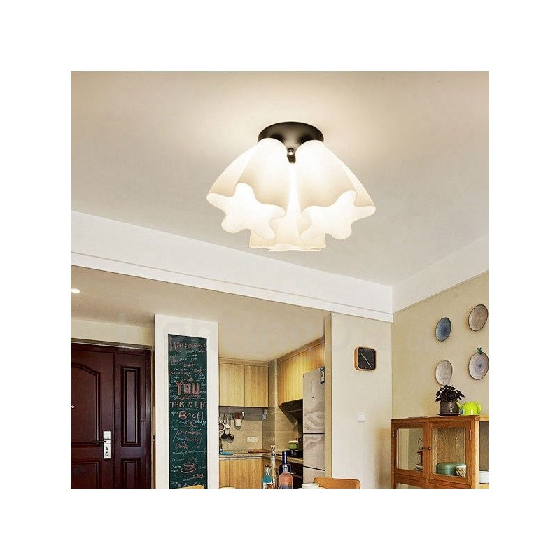 3 Light Rustic Lodge Integrated Chandelier