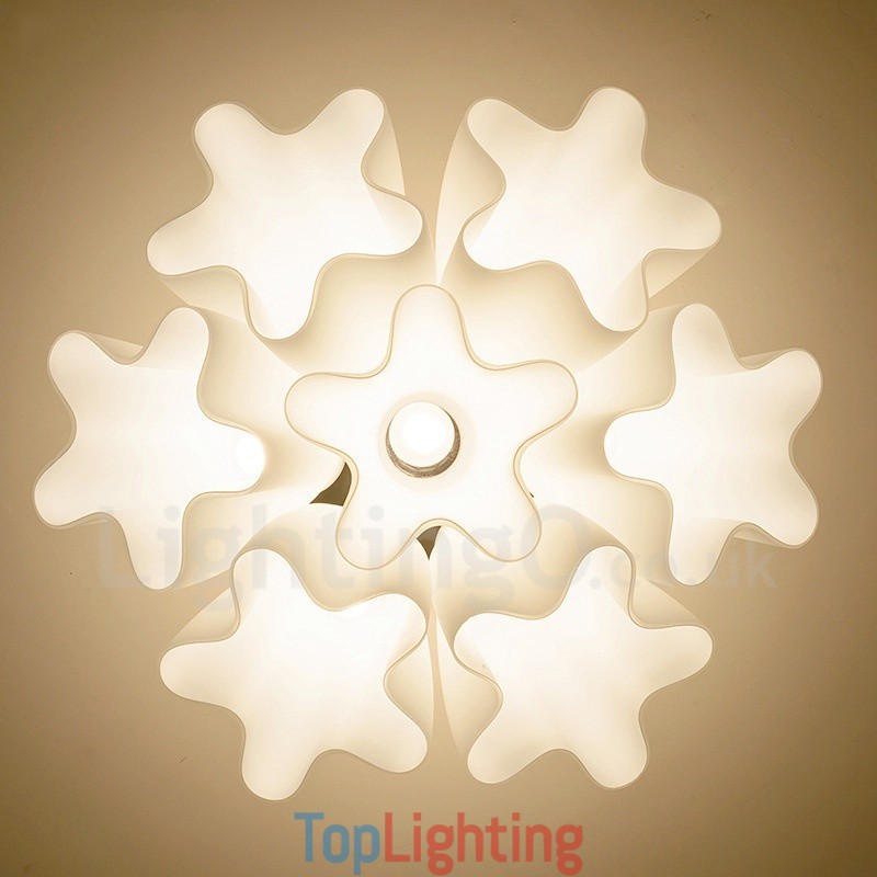 7 Light Rustic Lodge Integrated Chandelier