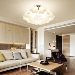 7 Light Rustic Lodge Integrated Chandelier