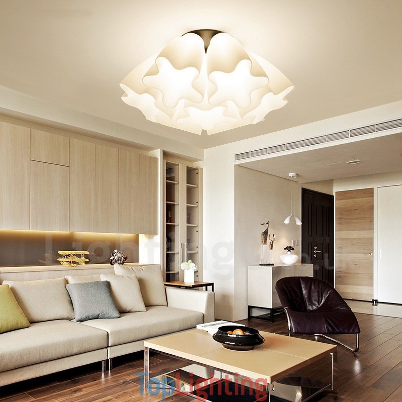 7 Light Rustic Lodge Integrated Chandelier