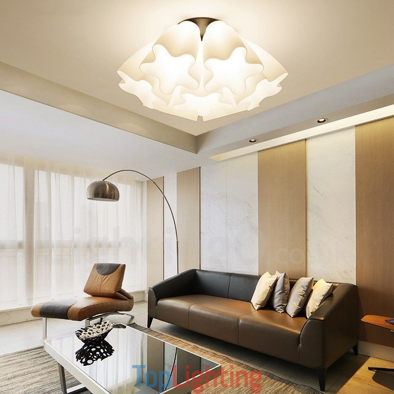 7 Light Rustic Lodge Integrated Chandelier