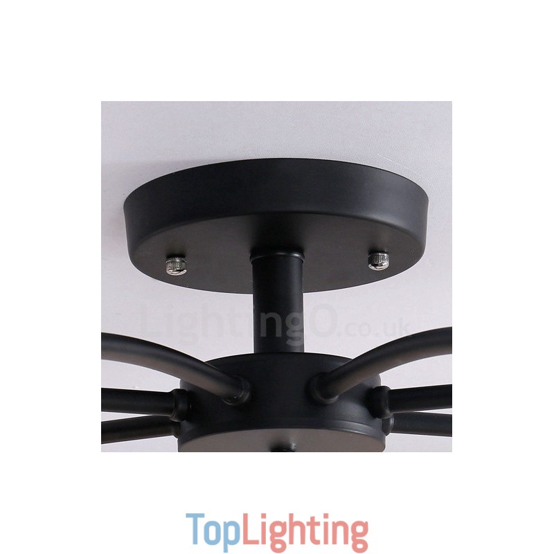 8 Light Traditional Classic Integrated Chandelier
