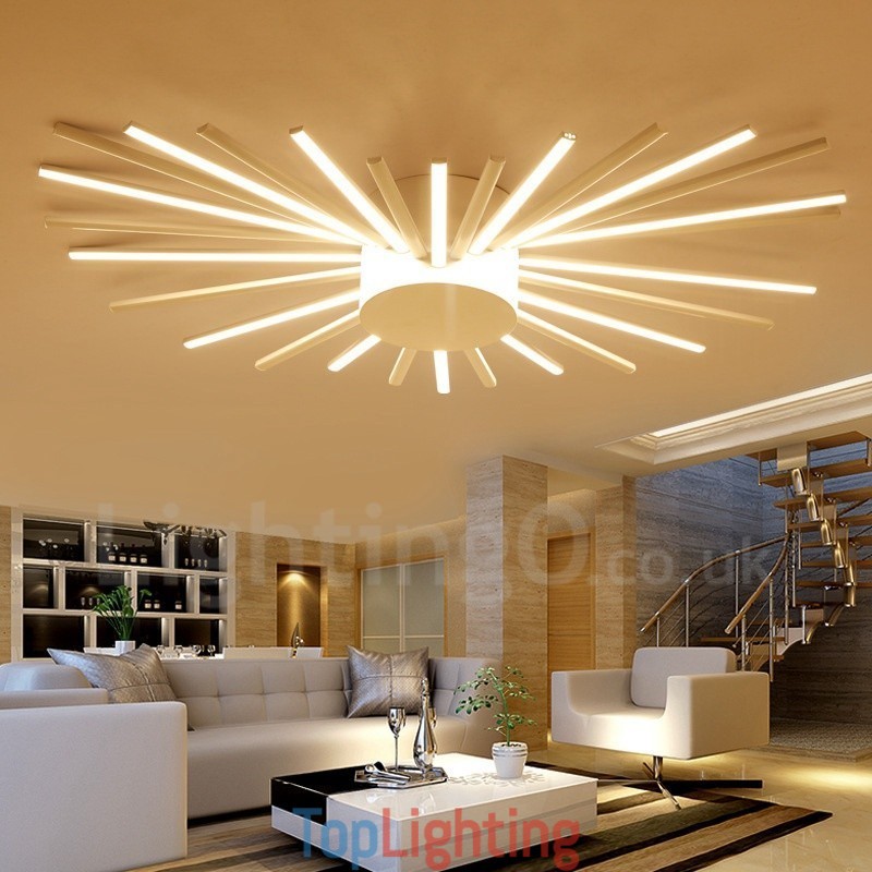 28 Light Modern Contemporary Integrated Metal Chandelier