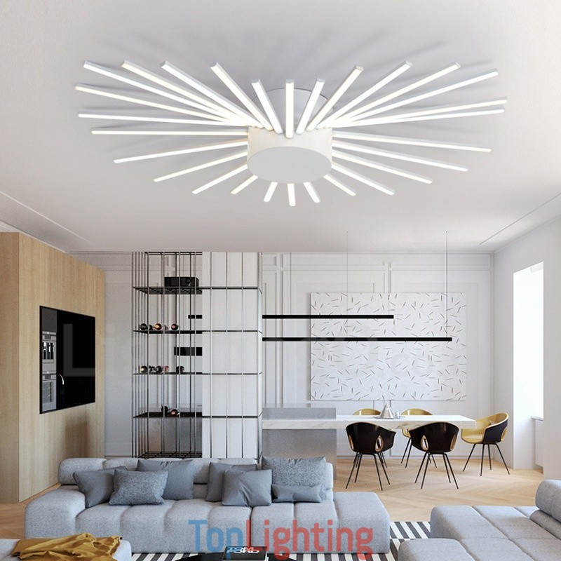 28 Light Modern Contemporary Integrated Metal Chandelier