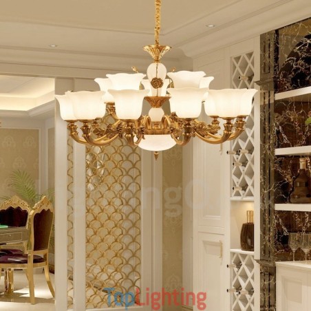 15 Light Traditional Classic Integrated Metal Luxury Chandelier 15 Light Traditional Classic Integrated Metal Luxury Chandelier